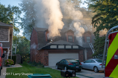 house fire at 96 University Drive in Buffalo Grove IL 9-9-17 Buffalo Grove Fire Department